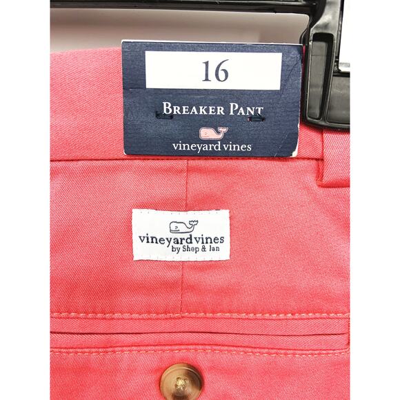 Breaker Pant Vineyard Vines Jetty Red Khaki Stretch Size 16 NWT - Picture 4 of 7
